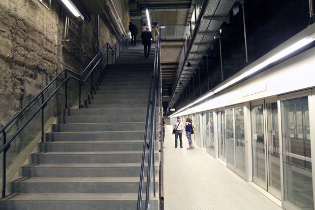 Foto estació metro L9 Parc logistic