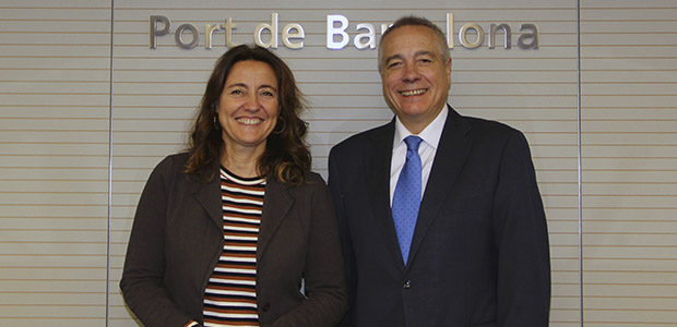 Image Pere Navarro and the President of the Port of Barcelona