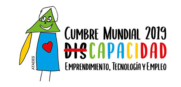 Logo Cumbre Mundial de Discapacidad, Emprendimiento, Tecnología y Empleo 2019