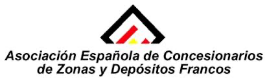Logotipo Asociación Española Concesionarios de Zonas y depósitos francos