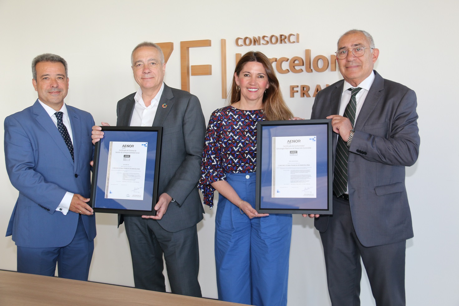 CZFB - La Zona Franca de Barcelona recibe el certificado de AENOR por ...
