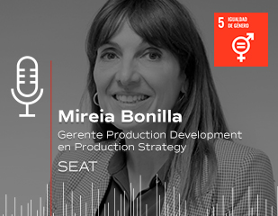 Portada Podcast Mireia Bonilla, Gerente Production Development en Production Strategy