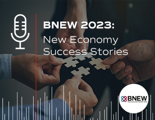 Cover page podcast: BNEW 2023: New Economy Success Stories 
